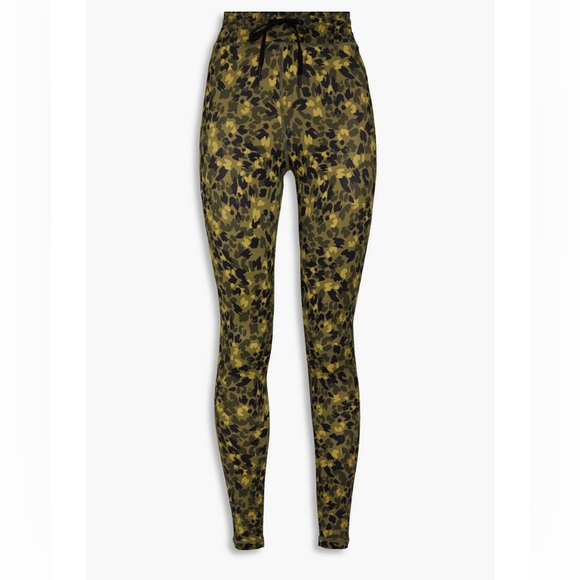 The Upside Pants - The Upside High Rise Spotted Lili Midi Pants Leggings Green Size Medium NWT